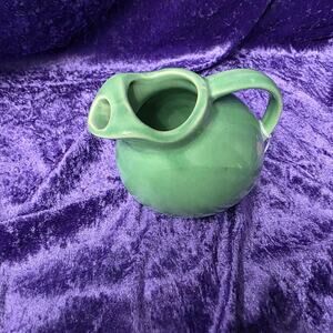 Vintage Matte Green Art Pottery Pitcher / Creamer – USA #3
